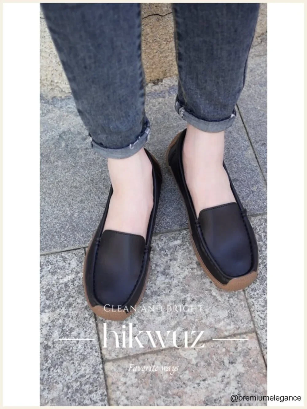 Women's Comfortable Leather Loafers Slip-Ons Driving Walking Mocs